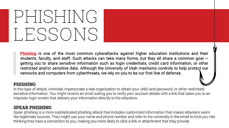 Phishing Lessons Tip Sheet